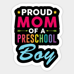 Proud Dad Of A Preschool Boy Back To School Sticker